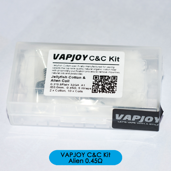 VAPJOY C&C Kit -Jellyfish Cotton with 21 Coils Option 