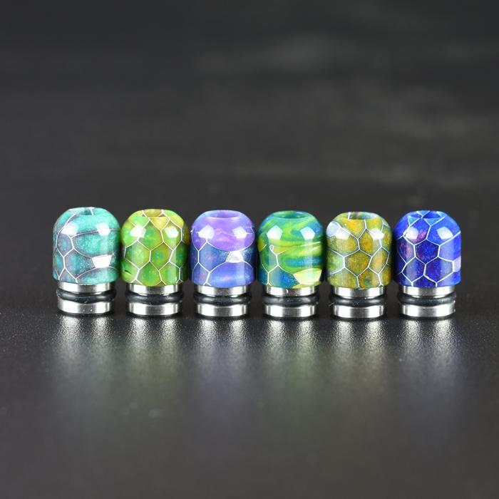 Resin Drip Tip 510 Honeycomb Style - CS5115